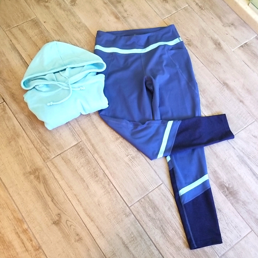 TekGear pocket full length leggings with FREE coordinating hoodie!